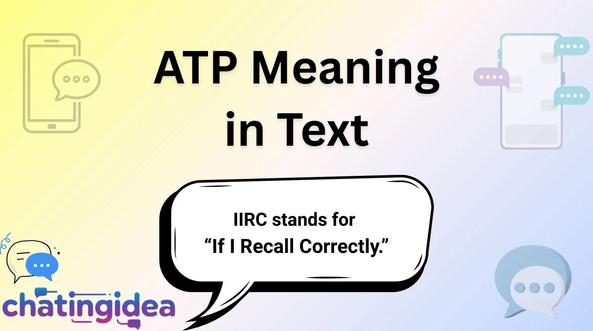 IIRC Meaning in Text