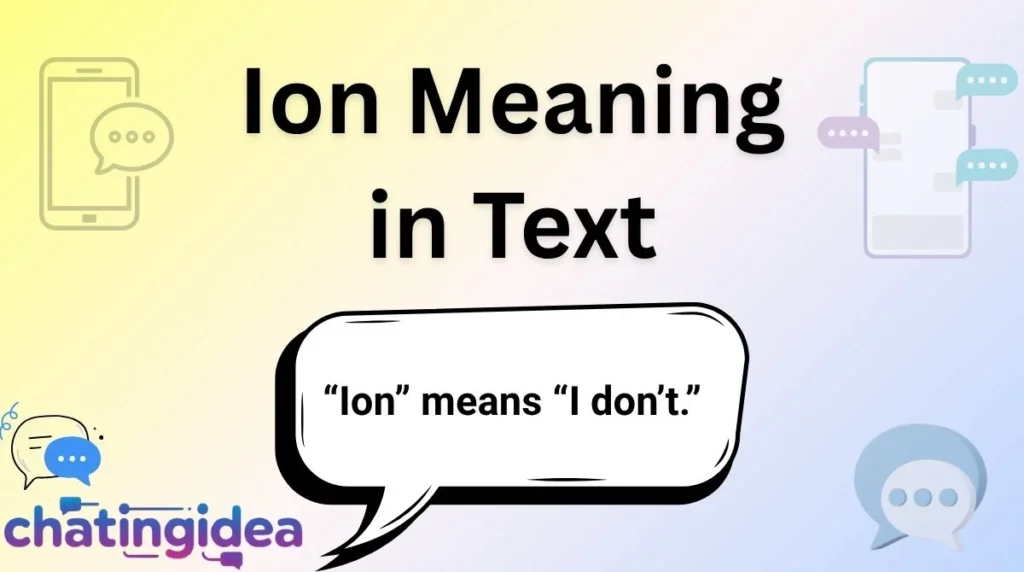 Ion Meaning in Text