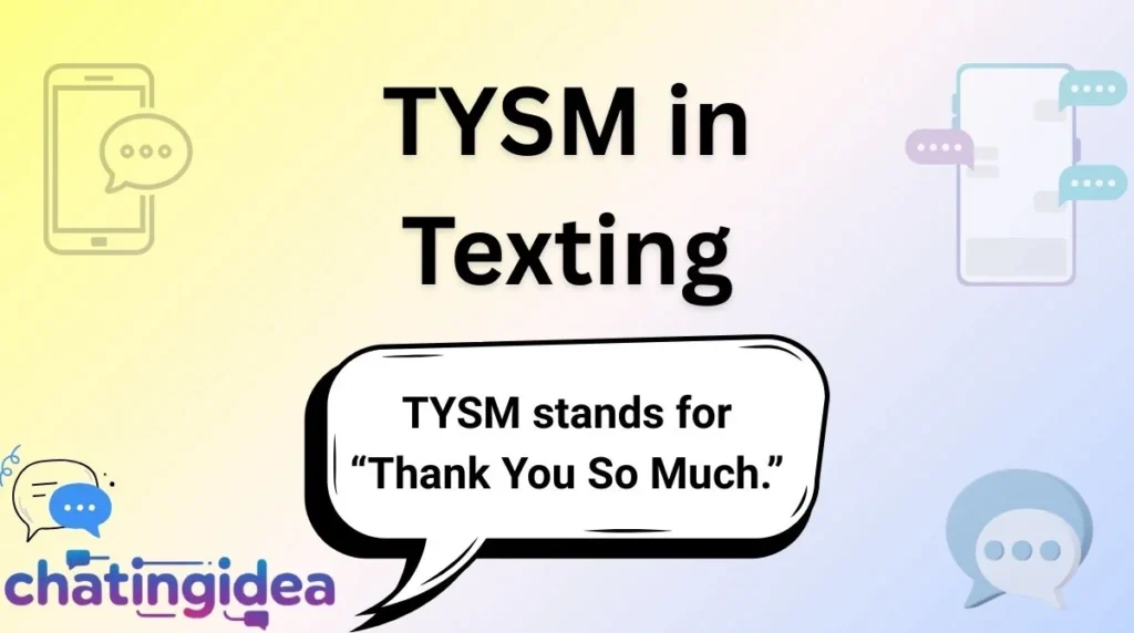 TYSM in Texting