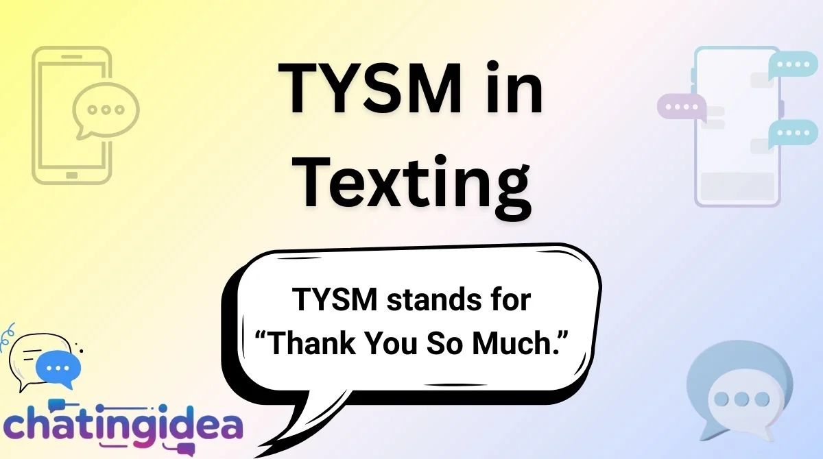 TYSM in Texting