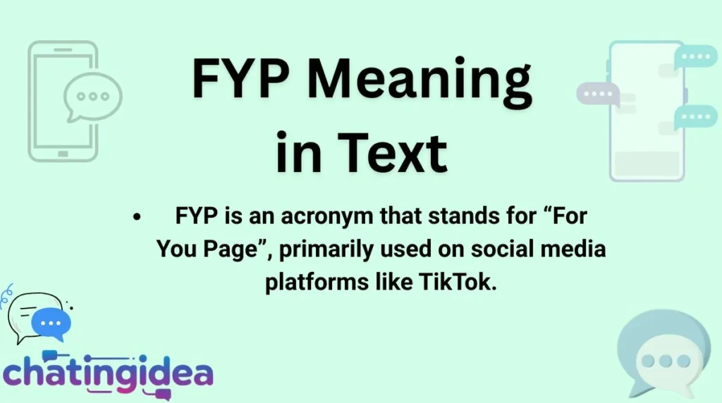 FYP Meaning in Text