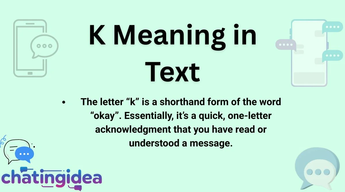 K Meaning in Text