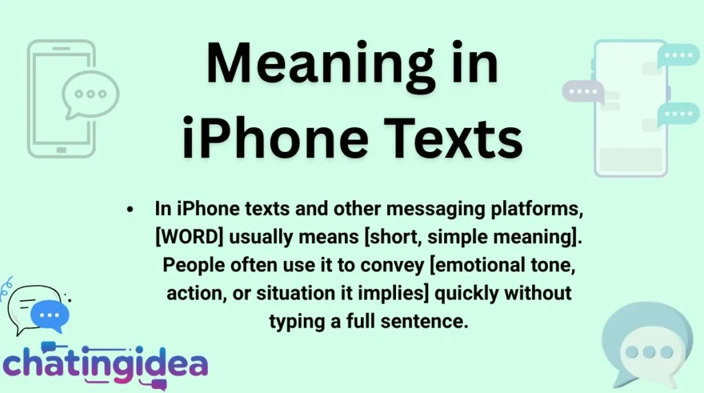 Meaning in iPhone Texts