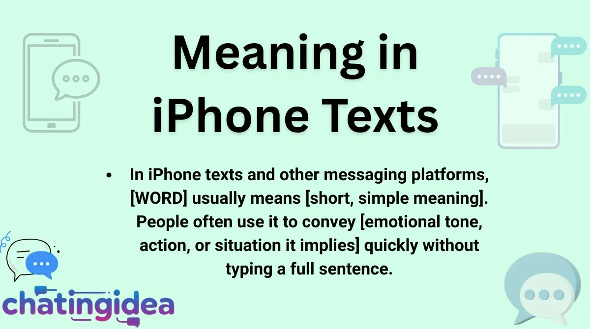 Meaning in iPhone Texts