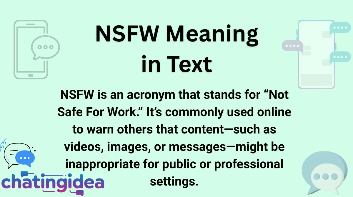 NSFW Meaning in Text