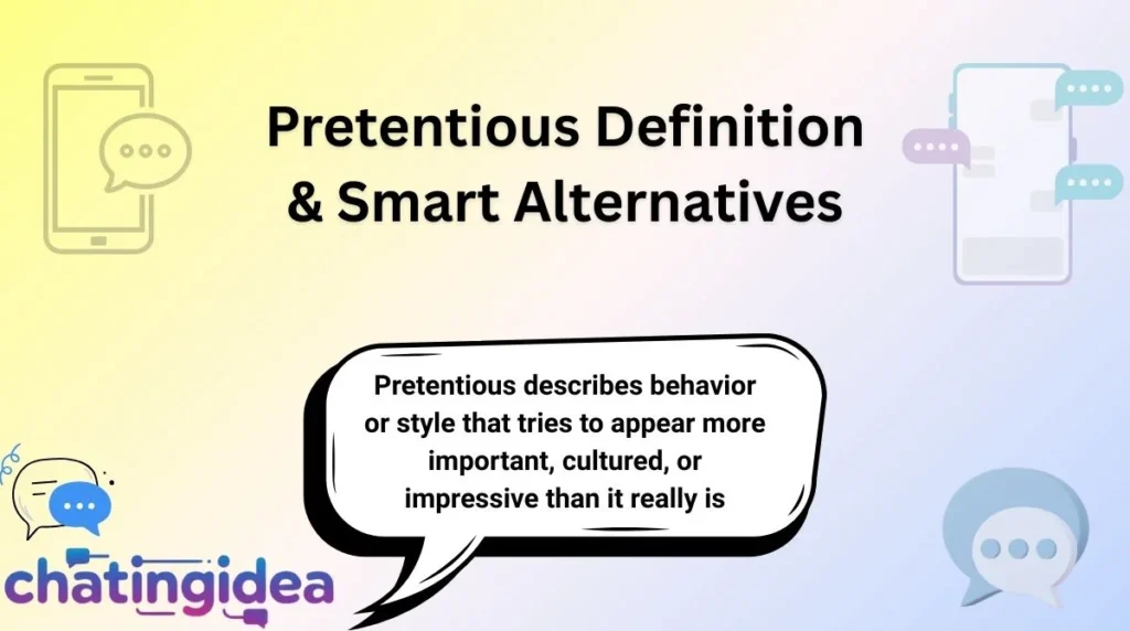 Pretentious Definition & Smart Alternatives